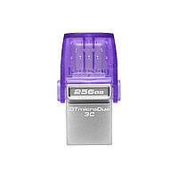 Kingston Накопичувач 256GB USB 3.2 Gen1 + Type-C DT microDuo 3C R200MB/s PER