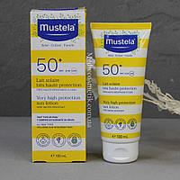 Mustela солнцезащитное молочко для лица и тела с очень высокой степенью защиты SPF50+ 100 мл