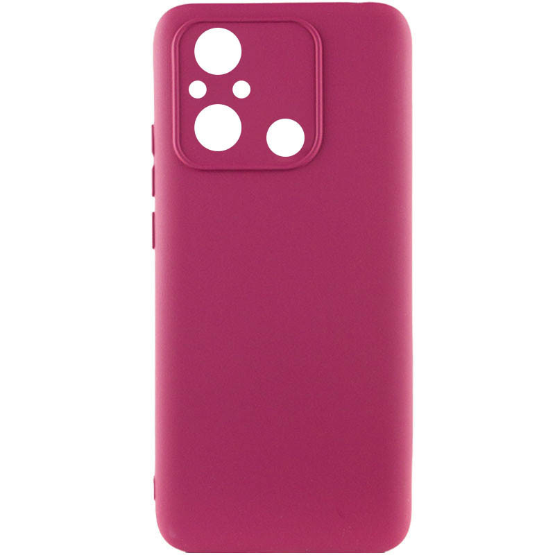 Чохол Silicone Cover Lakshmi Full Camera (A) для Xiaomi Redmi 12C Бордовий / Marsala, фото 1