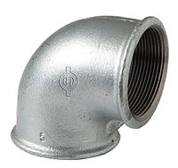 Отвод резьбовой Berg Montana DN 1 1/4" (90° ВВ) белый чугун (Испания) 9025006