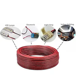 Дріт монтажний, 2-жильний, 10 см. Дріт для під'єднання світлодіодної стрічки., фото 3