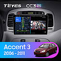 Штатная магнитола TEYES CC3 2k Hyndai Accent 3 (2006-2011), фото 2