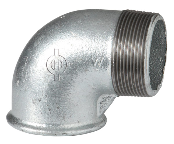 Відведення нарізний Berg Montana DN 1/2" (90° ВН) білий чавун (Іспанія) 9225003