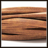 Шнур замшевий 10*5 мм, колір капучино