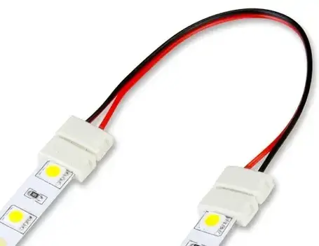 Роз'єм SMD 5050, 2 конектори з дротом. Конектор із дротом для світлодіодної стрічки 5050., фото 2