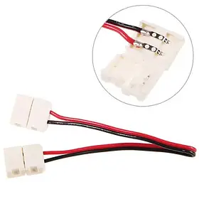 Роз'єм SMD 5050, 2 конектори з дротом. Конектор із дротом для світлодіодної стрічки 5050.