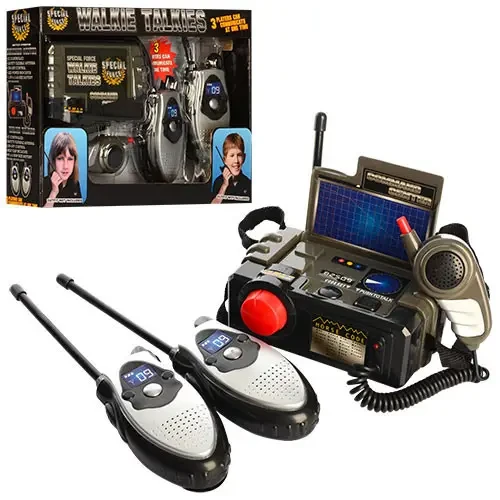 Рація дитяча зі шпигунською станцією (2 шт. в комплекті, звуковий ефект, на батарейках) 2509S, фото 1