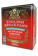 Чай черный без добавок Sun Gardens English Breakfast 100 пакетиков в конвертиках