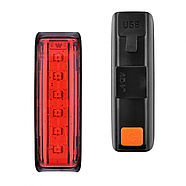 Велосипедний ліхтар габарит AYQ-0115-6SMD Red + microUSB + 5 режимів, фото 3