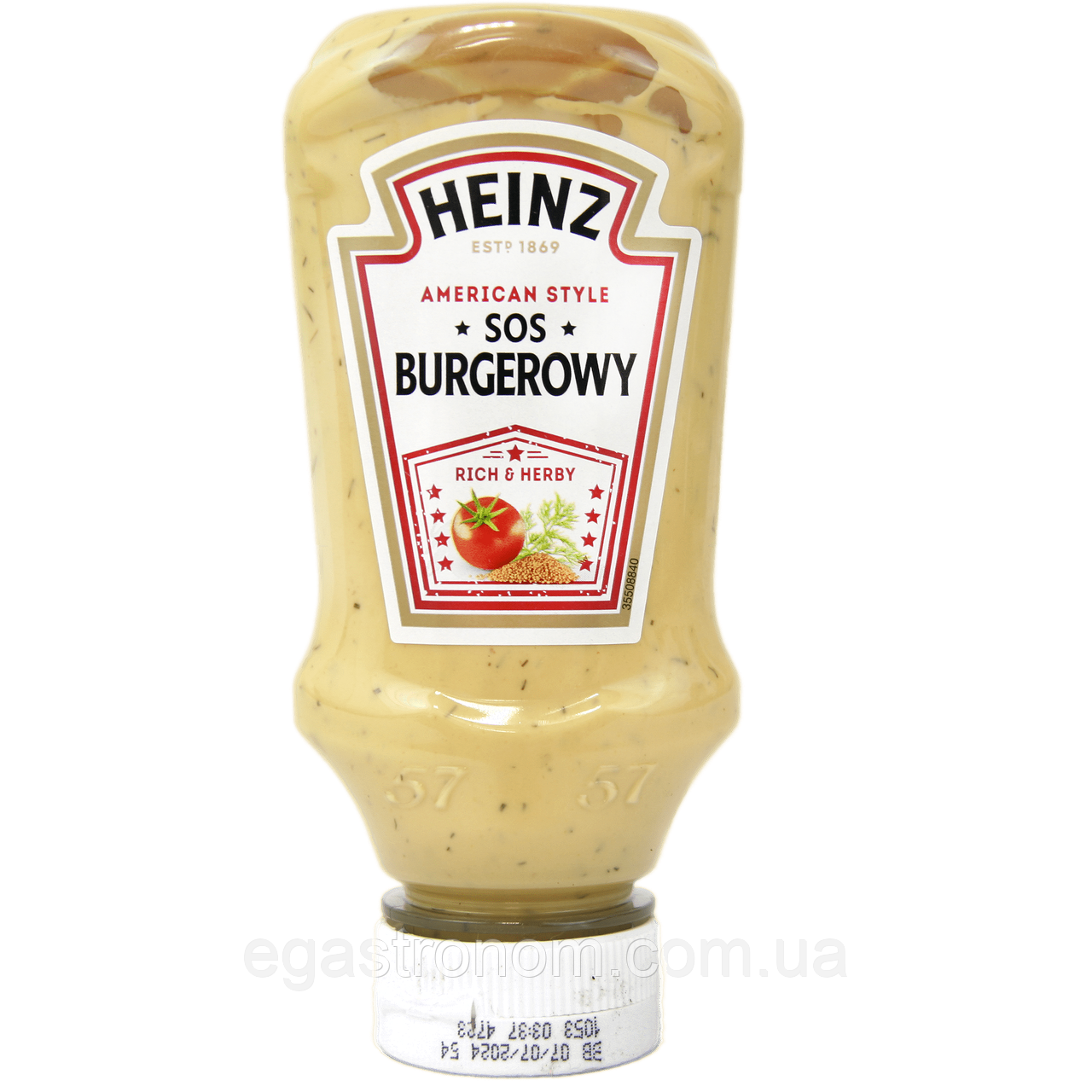 Соус бургер Хайнц Heinz burger 220ml 8шт/ящ (Код: 00-00005514)