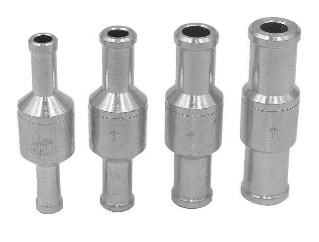Зворотний клапан алюмінієвий 6, 8, 10, 12 мм