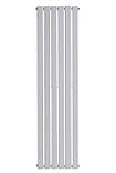 Вертикальний дизайнерський радіатор опалення ARTTIDESIGN Livorno 6/1800/408/50 білий матовий, фото 4
