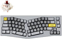 Keychron Клавіатура Q8 100 Key QMK Gateron G PRO Brown Hot-Swap RGB Knob ENGLISH Grey SPL