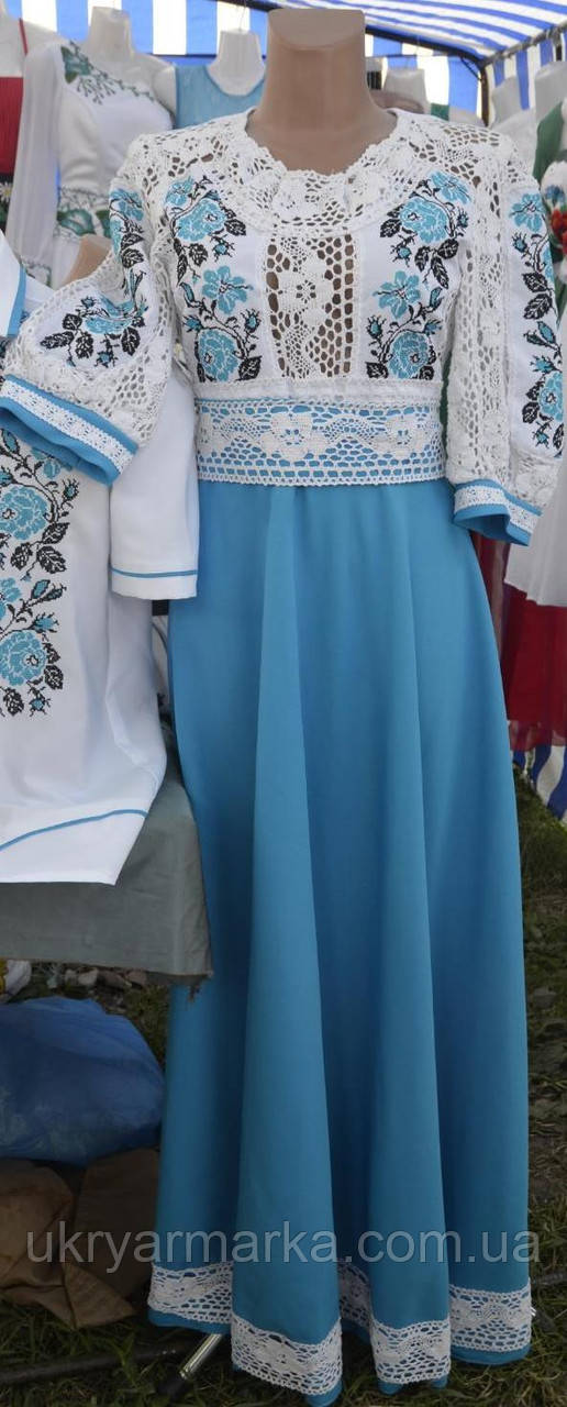 Шикарне вишите жіноче плаття "Леся"