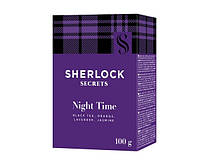 Чай черный листовой с цедрой апельсина, цветами лаванды и жасмина Night Time Sherlock Secrets 100 г