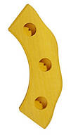 Nic Підсвічник святковий дерев'яний напівкруглий жовтий SPL