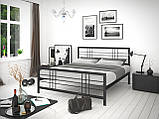 Ліжко Дамаск 180*200 металеве LOFT, фото 2