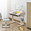 Комплект парта + стілець трансформери FunDesk Littonia Pink, фото 8