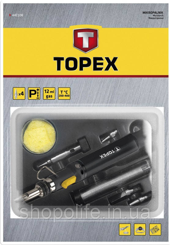 Topex 44E108 Мiкропальник 12 мл,у комплектi насадки SPL - фото 3 - id-p1862342390