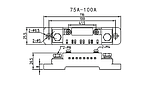Шунт вимірювальний зовнішній 100 А 75mV для амперметрів CG FL-2C, фото 4