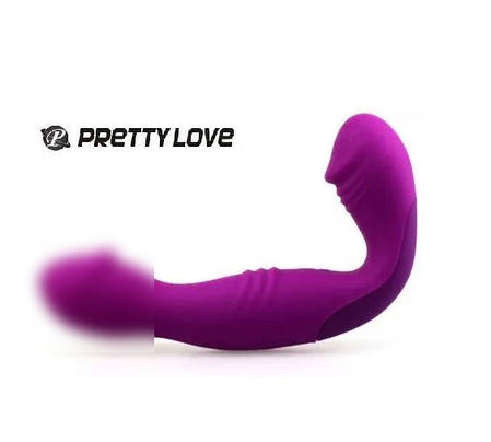 Безремневой страпон з вібрацією Pretty Love Angelo | Knopka, фото 1