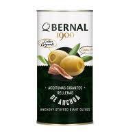 Оливки фаршировані анчоусами Bernal 292/120g 15 шт ящик ж б