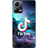 Силіконовий бампер чохол для Xiaomi Poco X5 5G з малюнком Tik Tok