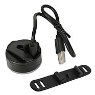 Велосипедний ліхтар габарит T05-16LED Red + кліпса + microUSB, фото 4