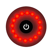 Велосипедний ліхтар габарит T05-16LED Red + кліпса + microUSB, фото 7