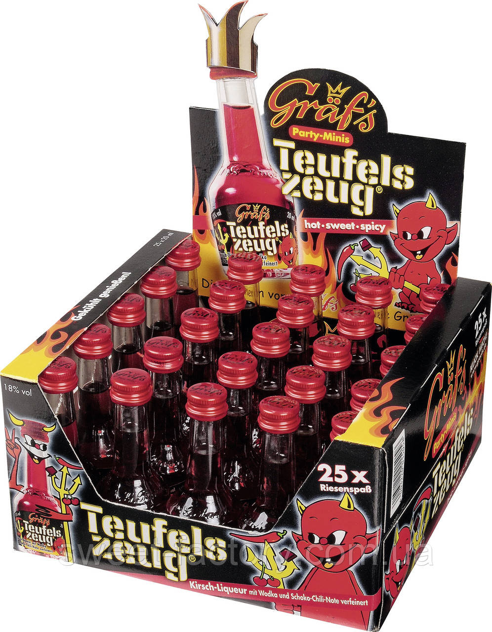 Graf's Party Minis Teufels zeug Hot-Sweet-Spicy 25s 500ml, фото 1