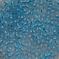 Бисер кристальный с глазурованной серединкой 38332 очень светлый синий 50 г