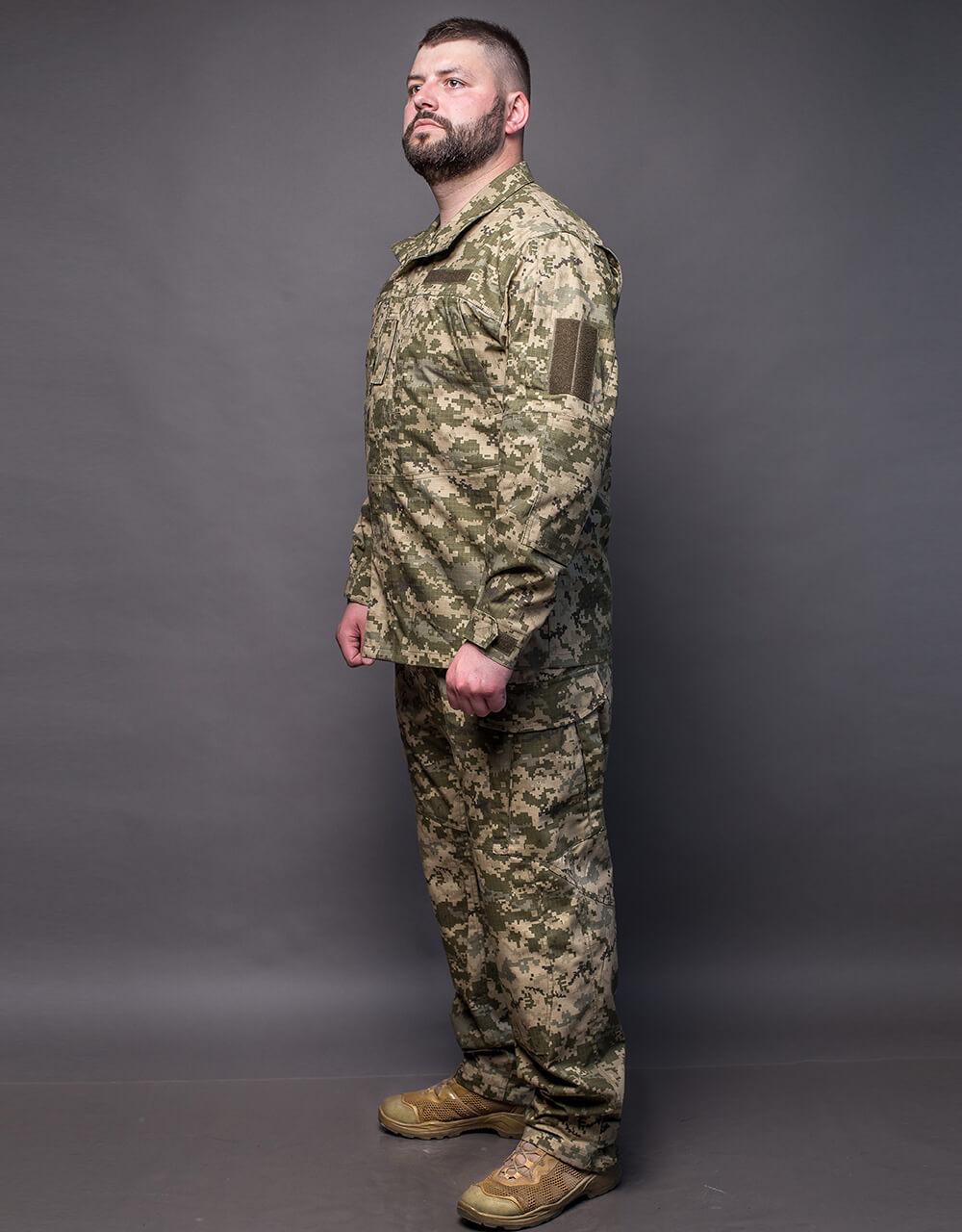 Костюм тактичний камуфляжний М14 Кітель армійський і штани військові для ЗСУ Rip Stop Pixel MILIGUS р. S