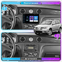Штатна магнітола 10" Lesko для Mitsubishi Outlander I 2002-2008 1/16Gb/ Wi-Fi Optima Міцубісі 12 шт., фото 3