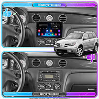 Штатна магнітола 10" Lesko для Mitsubishi Outlander I 2002-2008 2/32Gb/ Wi-Fi Optima Міцубісі 12 шт., фото 3