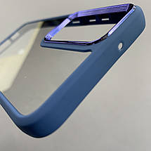 Чохол для Samsung Galaxy S23 Plus прозорий із бортиком для камери чохол на самсунг с23 плюс синій k6h, фото 5