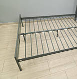 Ліжко Герань 180*200 металева з м'яким ізголів'ям, фото 4