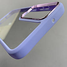 Чохол для Samsung Galaxy S23 Plus прозорий з бортиком для камери чохол на самсунг с23 плюс бузковий k6h, фото 5