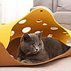 Тунель із фетру для котів. Будиночок для котика.  Аксесуари для котів., фото 7
