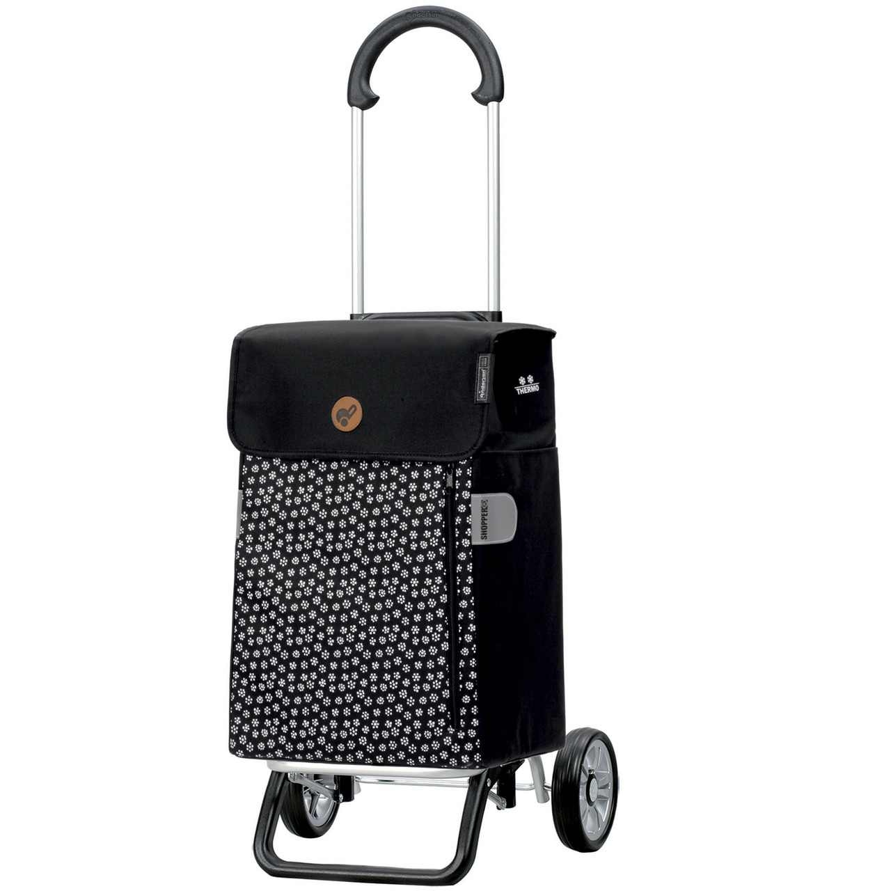 Сумка-візок господарська на колесах тачка кравчучка Andersen Scala Shopper Plus Tuva Black