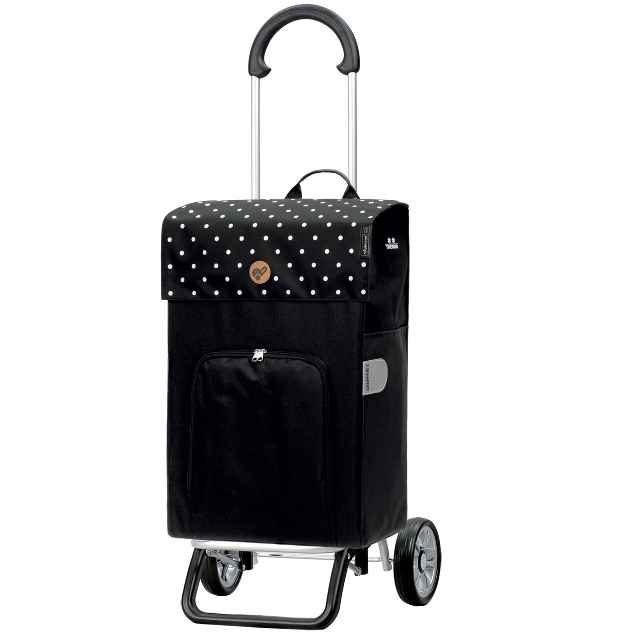 Сумка-візок господарська на колесах тачка кравчучка Andersen Scala Shopper Plus Malit Black
