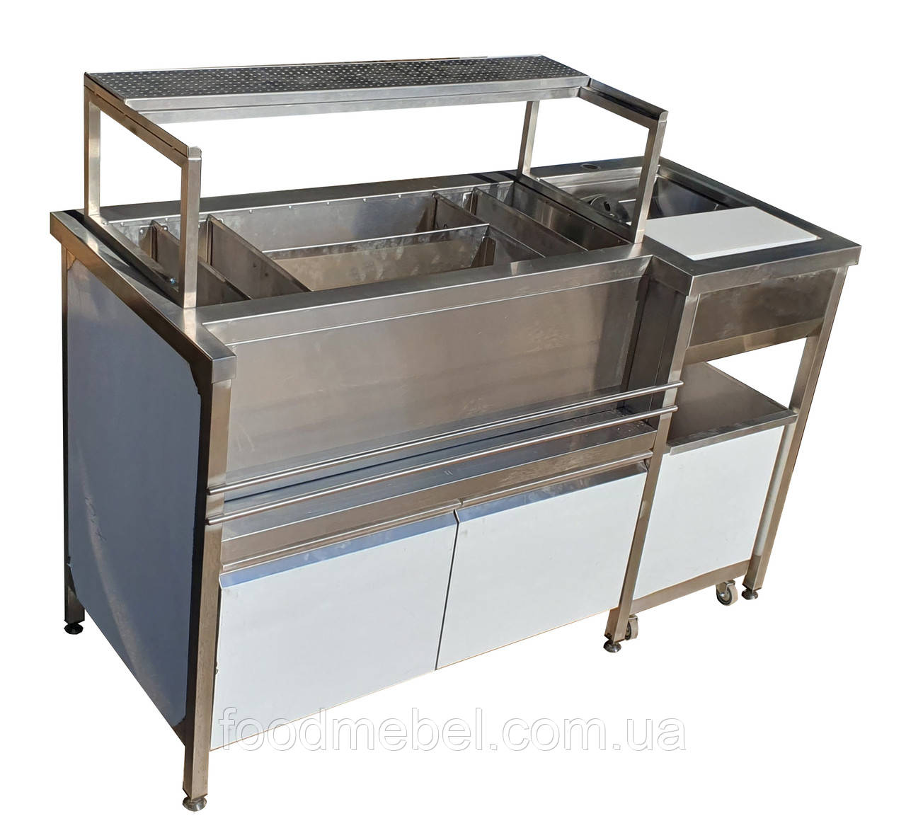 Барна станція з мийкою та надбудовою сладер-краплезбірником, фото 1