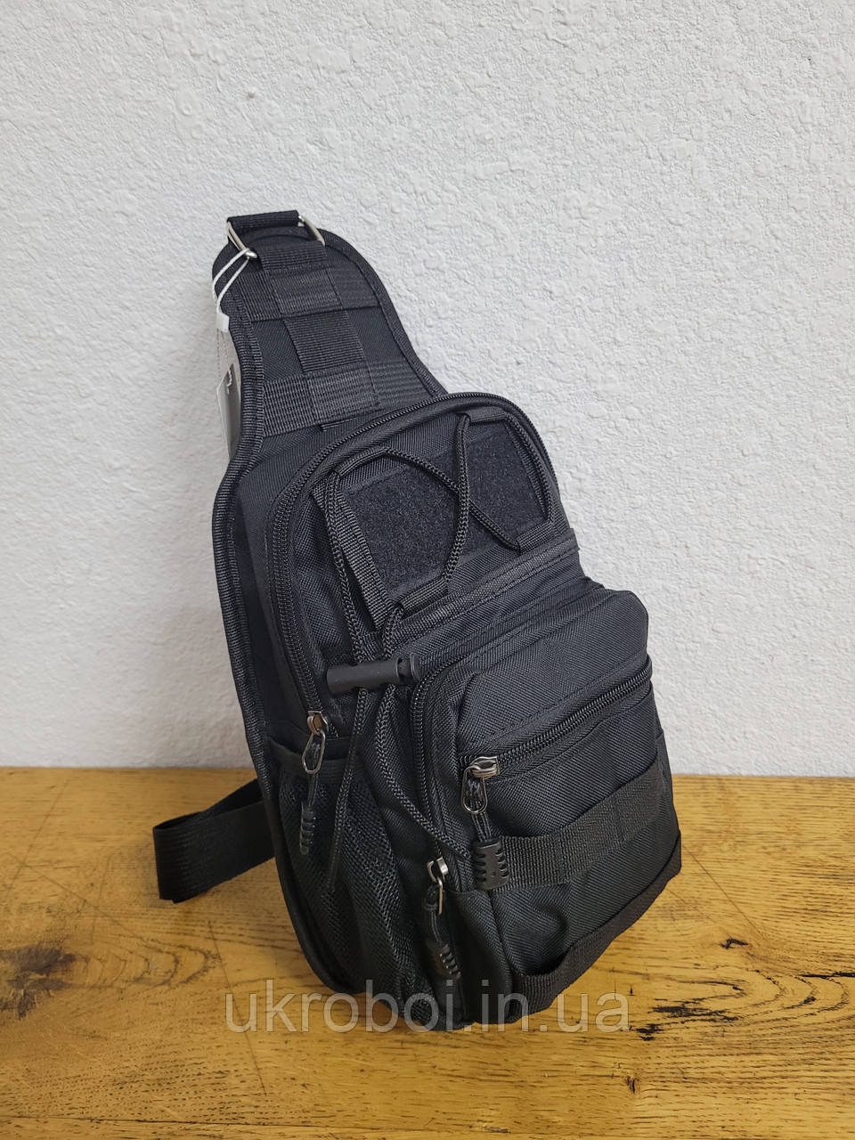 Сумка тактична через плече чорна