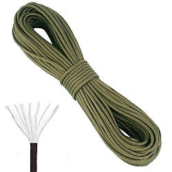 Шнур паракорд семижильний 10м, 4мм / Тактичний паракордовий шнур / Нейлонова мотузка