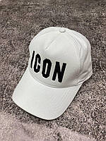 Кепка Dsquared ICON черная белая / Брендовые кепки бейсболки Дискаверед2 для мужчин