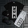 Літній спортивний костюм чоловічий Puma 2 в 1 для чоловіків футболки шорти зручні комплекти для двоїння, фото 11