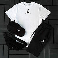 Мужской летний комплект Jordan 2 в 1 на парня летний спортивный костюм комплект футболка и шорты легкие