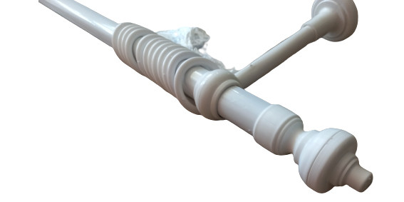 Карниз одинарний настінний 1,2 м білий