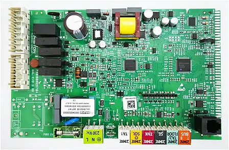 Плата для газового котла Ariston HS X, CARES X, Chaffoteaux ALIXIA ULTRA, INOA ULTRA 65115782-05 з дисплеєм, фото 1