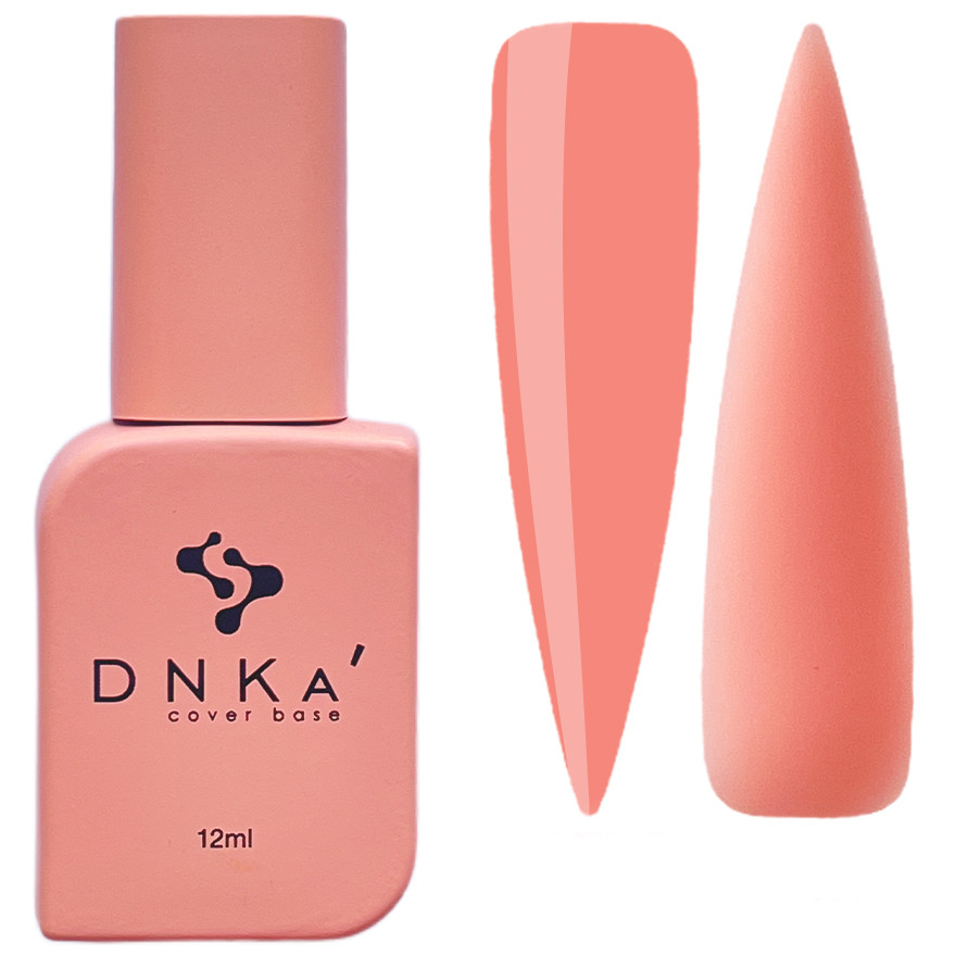 Камуфлююча кольорова база DNKa Cover Base, 12 мл №0018 Dreamy Світлий коралово-персиковий