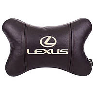 Автомобильная подушка из натуральной кожи Lexus